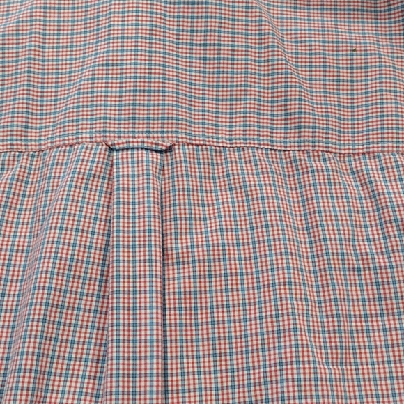 Xl Chaps easy care short sleeve button down shirt red white and blue plaid - Picture 8 of 8